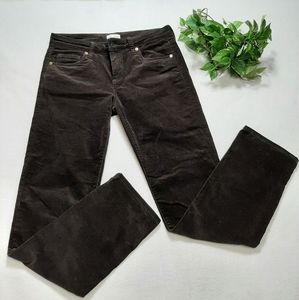 Edyson Brown Velvet Corduroy Straight Leg Pants‎ 27